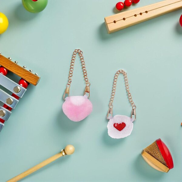 GALPADA Set 6 Mini Borse a Tracolla Frutta in Peluche per Bambole BJD 17 cm