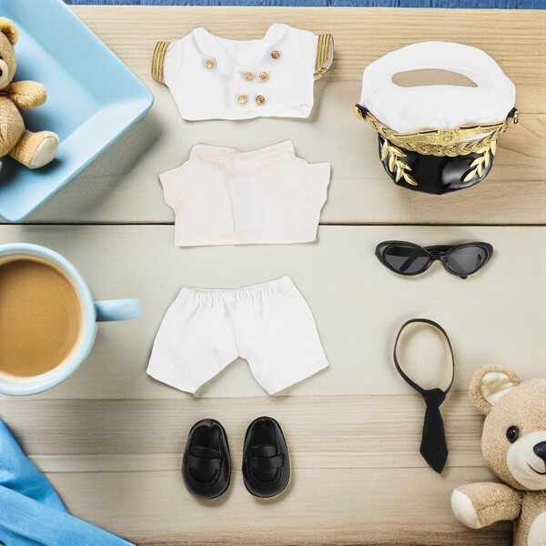 GALPADA Piloten-Outfit-Set für Puppen mit Hut und Zubehör – Universalgrößen