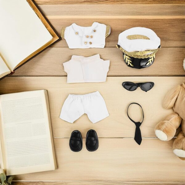 GALPADA Piloten-Outfit-Set für Puppen mit Hut und Zubehör – Universalgrößen