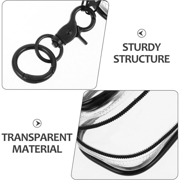 Set 4 Borse Trasparenti in PVC per Bambole, Peluche e Figure da Collezione