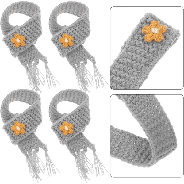 Mikinona 5 pezzi Mini Sciarpa in Lana regolabile per Bambole e Artigianato DIY