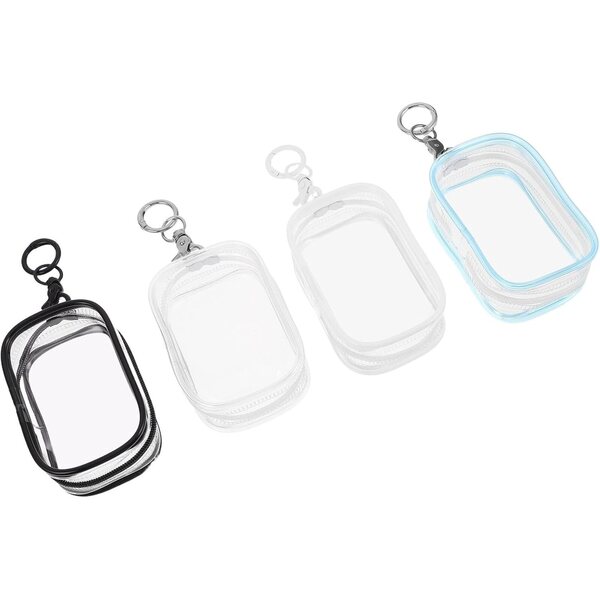 Abaodam 4pz Borsa Trasparente PVC Organizer per Giocattoli, Bambole e Peluche
