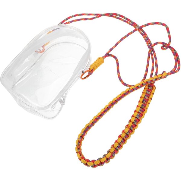 Alasum Borsa Trasparente Mini per Bambole con Tracolla e Cerniera | Custodia Portaoggetti