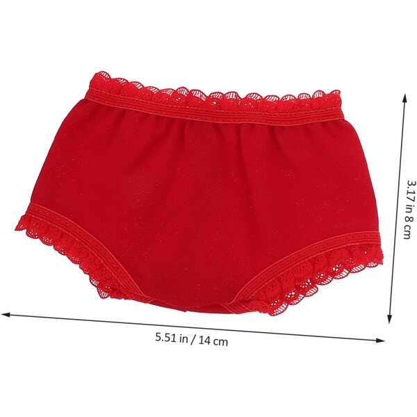 Set mit 10 Höschen für 18-Zoll-Puppen aus wiederverwendbarem und widerstandsfähigem Polyester
