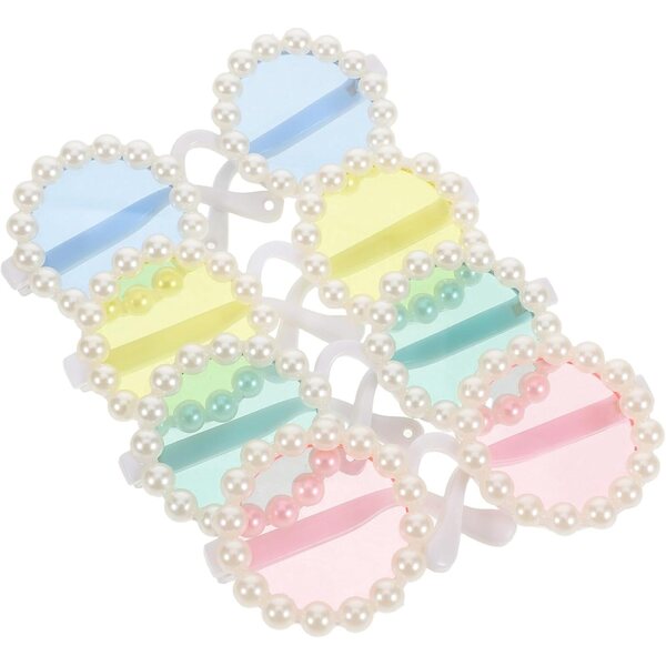 BESPORTBLE 4 Occhiali Miniatura per Bambole Accessori in Plastica Colorati per Casa delle Bambole
