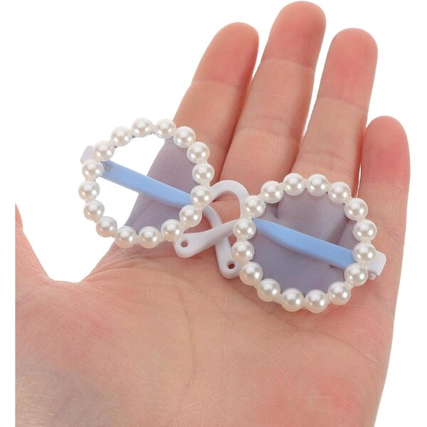 BESPORTBLE 4 Occhiali Miniatura per Bambole Accessori in Plastica Colorati per Casa delle Bambole