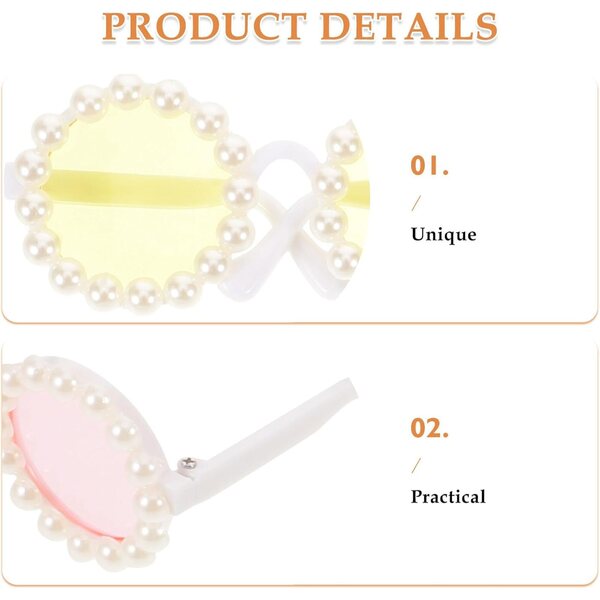 Beaupretty Set mit 4 Miniaturgläsern für Puppenhäuser, farbige Kunststoffrahmen