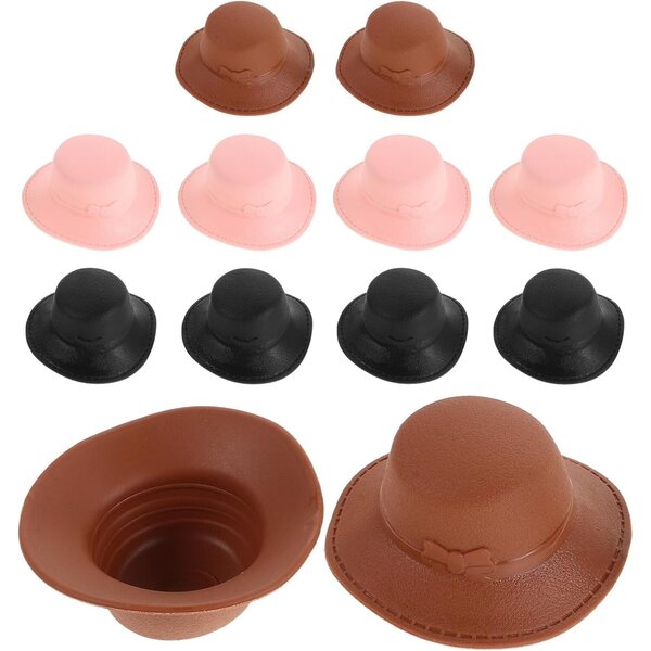 Beaupretty 12 Mini Cappelli Principessa per Bambole e Decorazioni Feste DIY