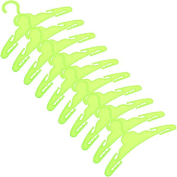 Mini Grucce in Plastica 18 Pollici per Bambole Set 10 Accessori Armadio Cameretta
