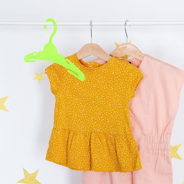 Mini Grucce in Plastica 18 Pollici per Bambole Set 10 Accessori Armadio Cameretta