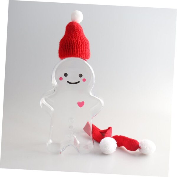 CHILDWEET 20 Stück Mini-DIY-Weihnachtsmützen und -schals für festliche Dekorationen