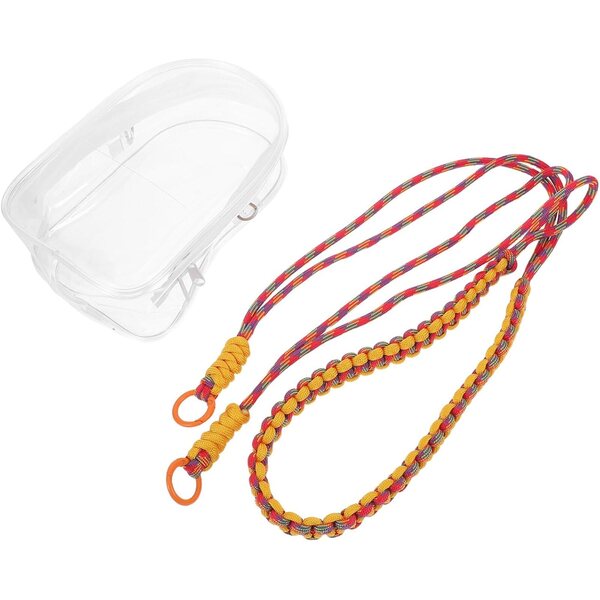 Borsa Trasparente per Bambole con Cordino Intrecciato Organizer da Viaggio Salvaspazio