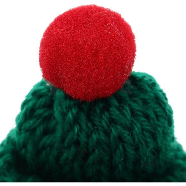 BESPORTBLE 40 mini cappelli di Natale lavorati a maglia per decorazioni festive