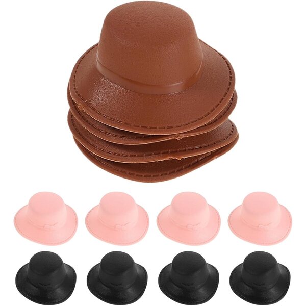 WOONEKY 12 Mini Cappelli Principessa per Bambole, Accessori per Costumi e Decorazioni Festive