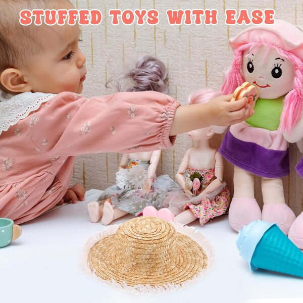Gatuida Miniatur-Strohhüte für Puppenhäuser und DIY-Projekte