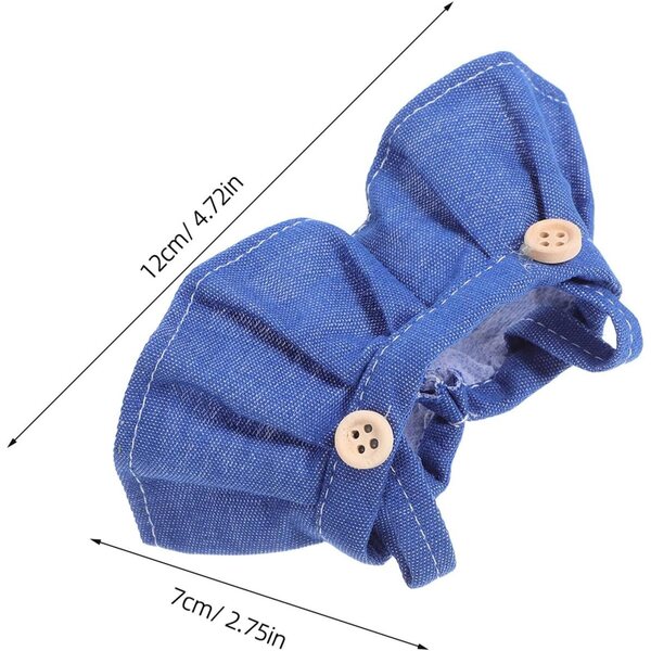 Didiseaon 4 Stück 17 cm Puppenkleidung, Plüschstoffrock und Overall
