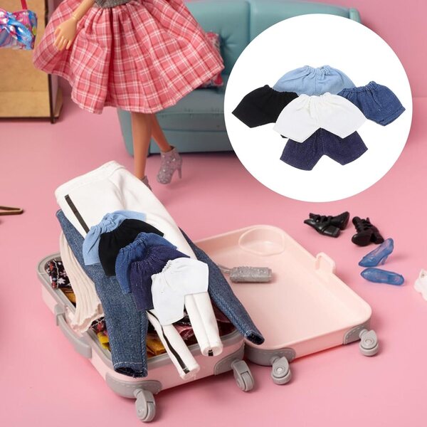Vaguelly 5 Shorts für Plüschpuppen, elastischer und weicher Stoff