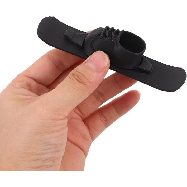 VICASKY Kit Snowboard e Accessori Sport Invernali per Bambole 10 cm Nero