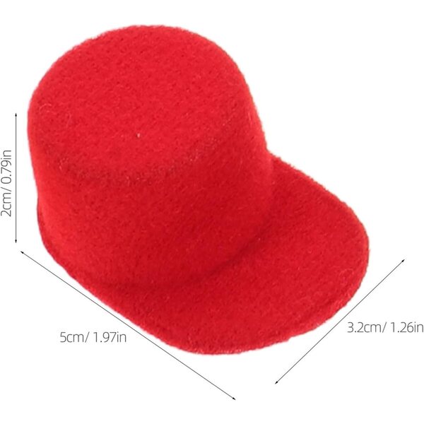 10 Mini Cappelli Baseball per Bambole Colorati in EVA, Morbidi e Leggeri per Progetti Creativi