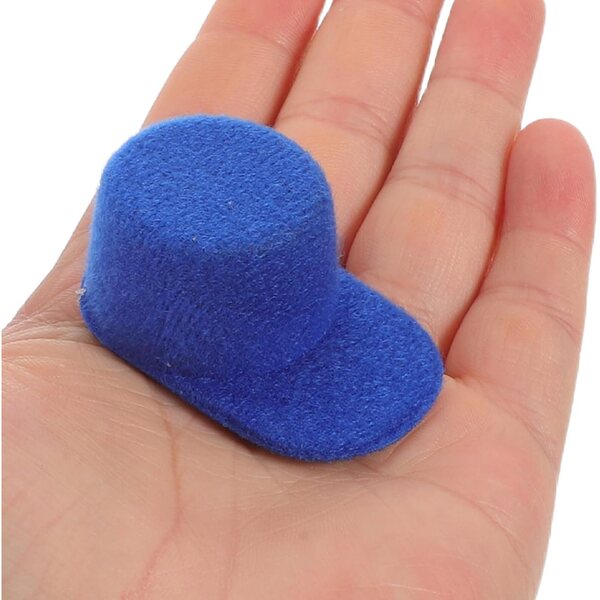 10 Mini Cappelli Baseball per Bambole Colorati in EVA, Morbidi e Leggeri per Progetti Creativi
