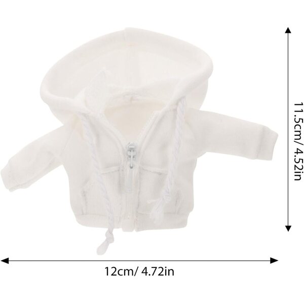 Didiseaon Felpa Cappuccio Miniatura 1/12 per Bambole Piccole Accessori Moda
