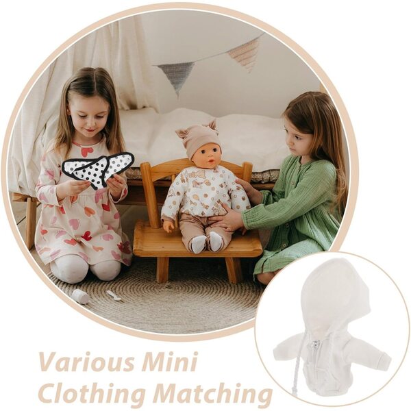 Didiseaon Felpa Cappuccio Miniatura 1/12 per Bambole Piccole Accessori Moda