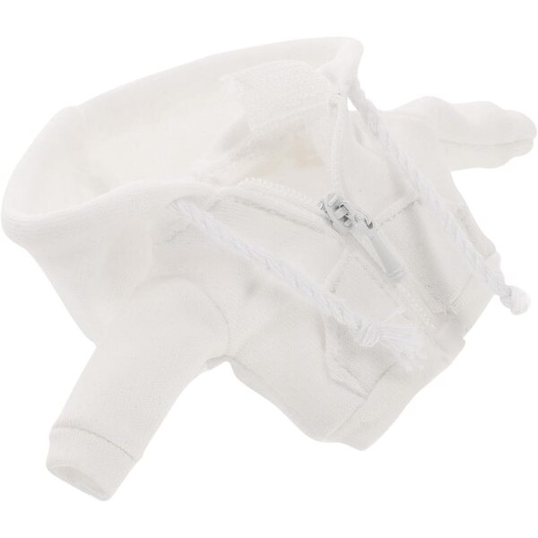 GALPADA Felpa con Cappuccio Bianca per Bambole 1/12 Abbigliamento Miniatura