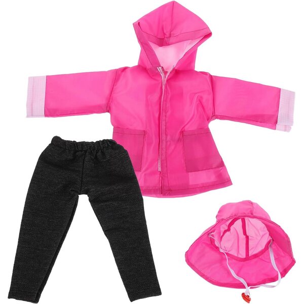BESPORTBLE Set Abbigliamento Invernale Impermeabile per Bambole 18 Pollici Rosa