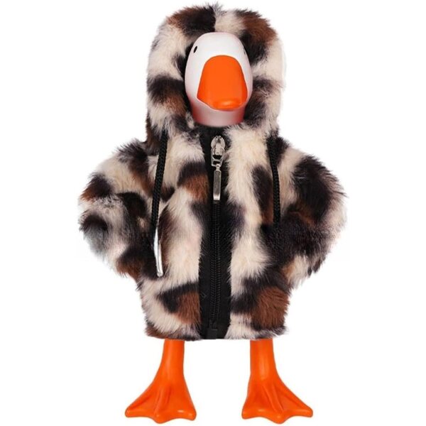 7" Weißes Desk Goose Kapuzenkleid - Weiche, dekorative Kleidung