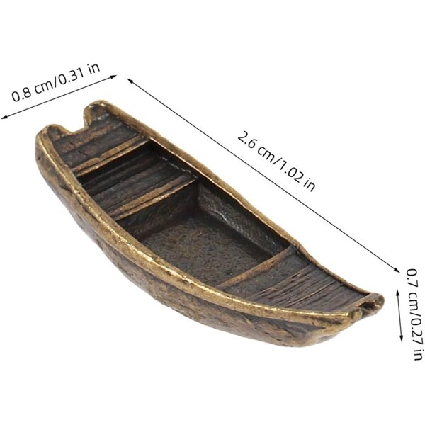 Cabilock 5 Mini Barche in Miniatura a Tema Spiaggia per Casa delle Bambole e Decorazioni