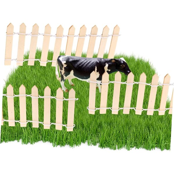 Miniatur-Holzzaun für Sukkulenten, Gartendekoration 100x5 cm