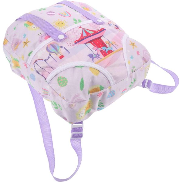 Leichter Puppenrucksack mit verstellbaren Schultergurten und Zubehör-Organizer
