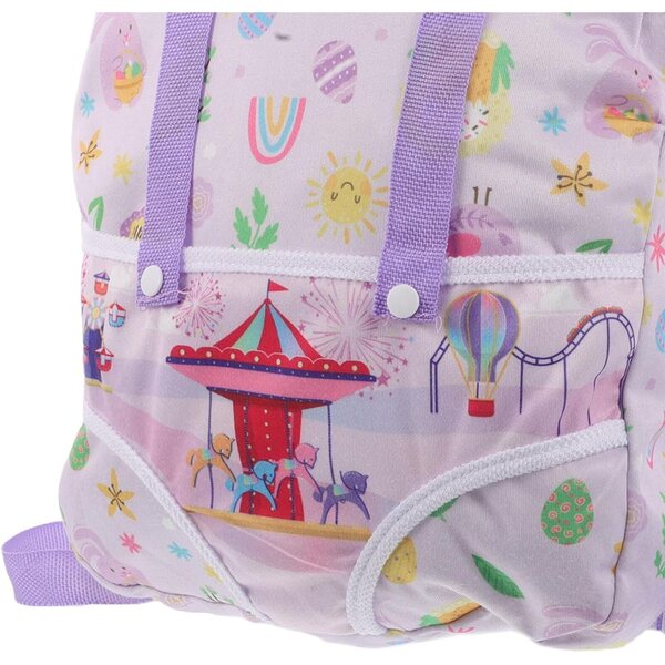 Zaino per Bambole Leggero con Spallacci Regolabili e Organizer per Accessori