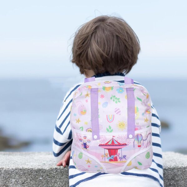 Zaino per Bambole Leggero con Spallacci Regolabili e Organizer per Accessori