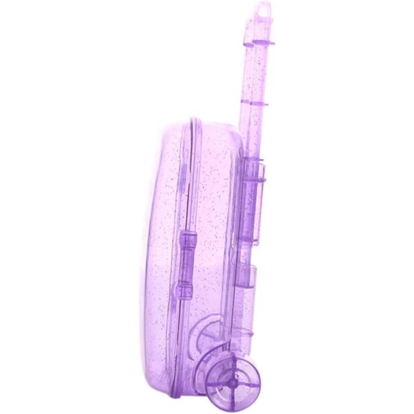 Mini valigie per bambole FUNNETOYU viola accessori pratici e adorabili per giochi di ruolo