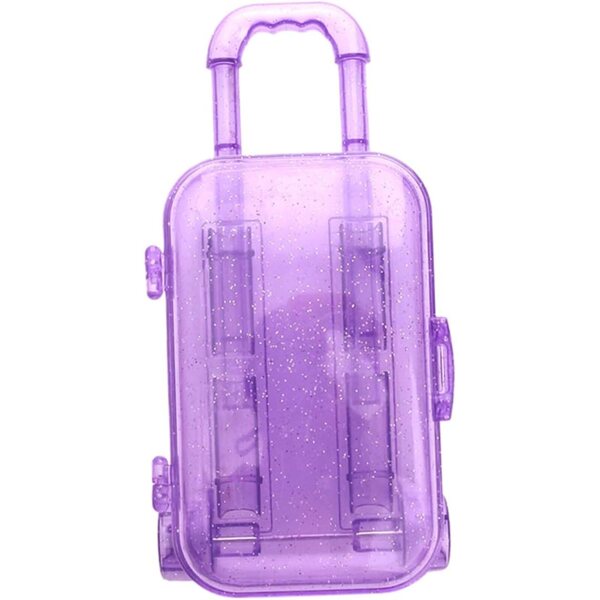 Mini valigie per bambole FUNNETOYU viola accessori pratici e adorabili per giochi di ruolo