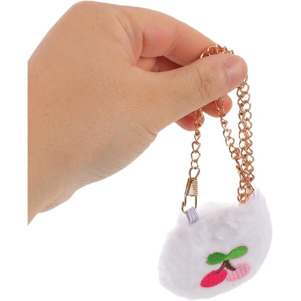 Gatuida set 2 borse mini per bambole: tracolla e zaino kawaii in peluche colorato