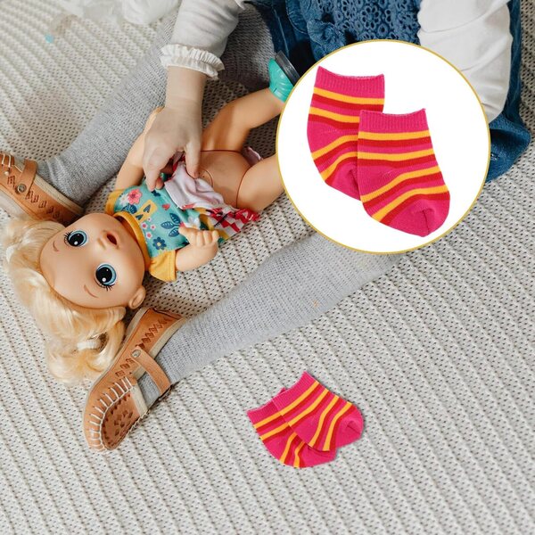 10 Paia Calzini in Cotone per Bambole Mini e Action Figure 18 Pollici