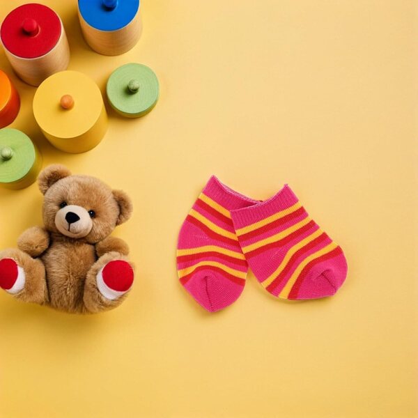 Set mit 10 Paar Mini-Baumwollsocken für Puppen – realistisches und waschbares Spielzeugzubehör