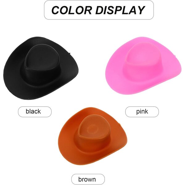 30 Mini Cappelli Cowboy in ABS per Bambole, Lavoretti Artigianali e Decorazioni
