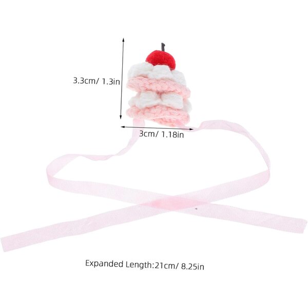 Mini Cappello Uncinetto Fatto a Mano per Bambole con Fragole - Accessorio Moda Elegante