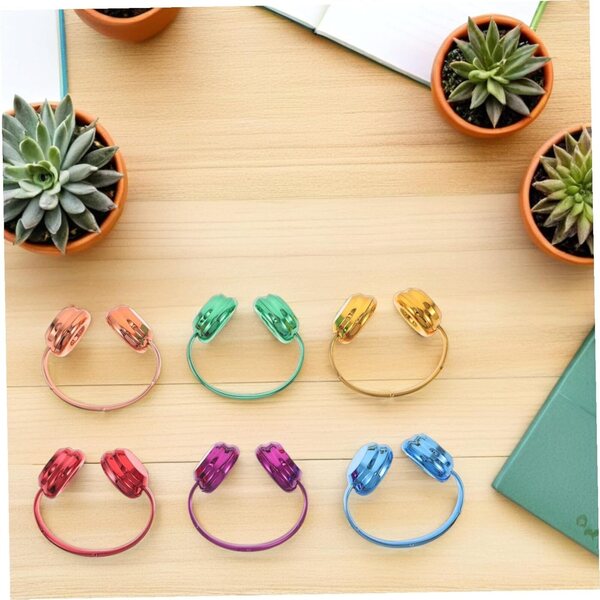 Beaupretty 6 Cuffie Decorative Miniature per Casa delle Bambole da 17 cm - Colori Assortiti