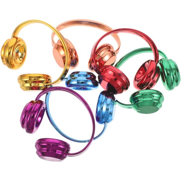 6 Cuffie Decorative Mini per Case delle Bambole - Accessori Realistici e Colorati
