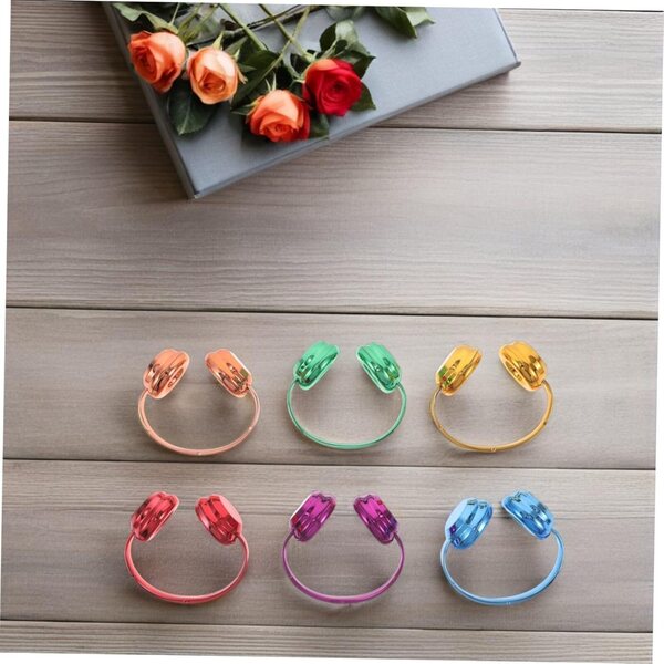 6 Cuffie Decorative Mini per Case delle Bambole - Accessori Realistici e Colorati