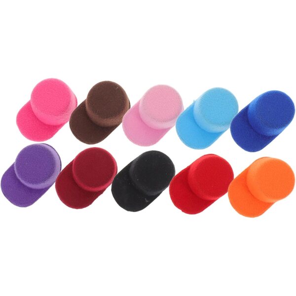 10 Mini Cappelli da Baseball per Bambole in EVA Accessori Creativi per Feste e Artigianato