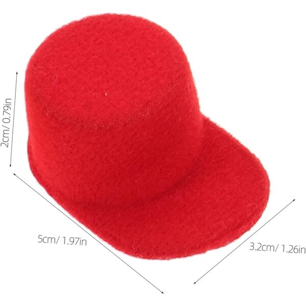10 Mini Cappelli da Baseball per Bambole in EVA Accessori Creativi per Feste e Artigianato