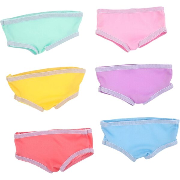 Beaupretty 6 Mutandine in Cotone per Bambole 18 Pollici - Set Accessori Biancheria Intima