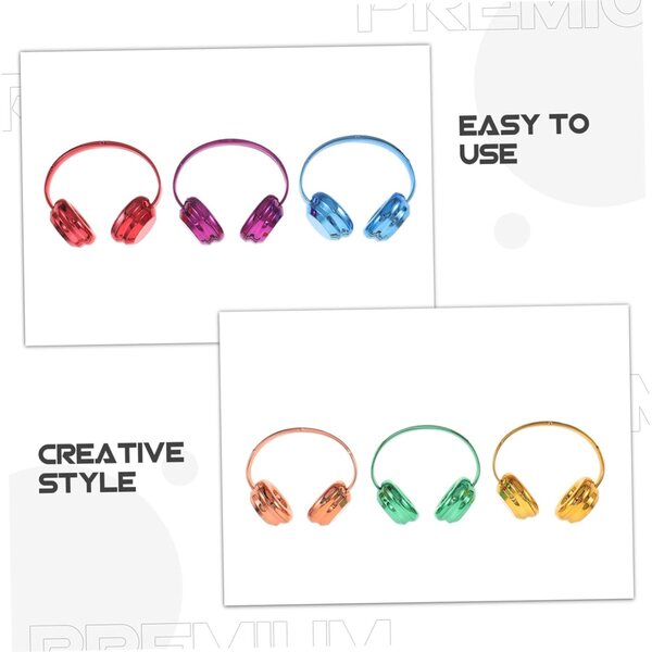 BESPORTBLE 6 Mini Cuffie per Bambole 17 cm Accessori Realistici per Casa delle Bambole