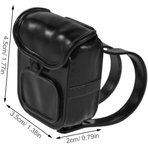 Mikinona Set 2 Mini Zaini per Bambole in Plastica Facili da Pulire, Colori Assortiti