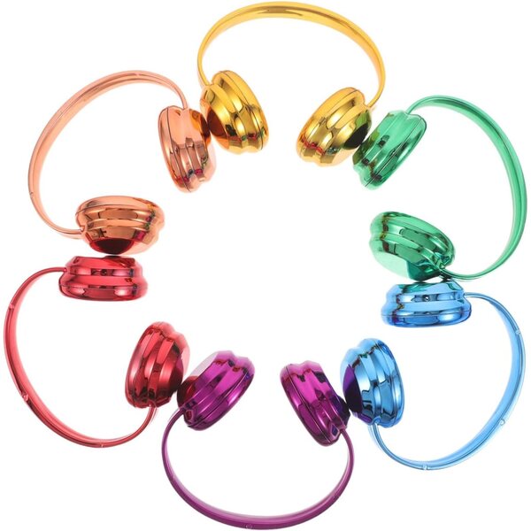6 Mini Cuffie Colorate per Bambole 17 cm - Accessori Casa delle Bambole